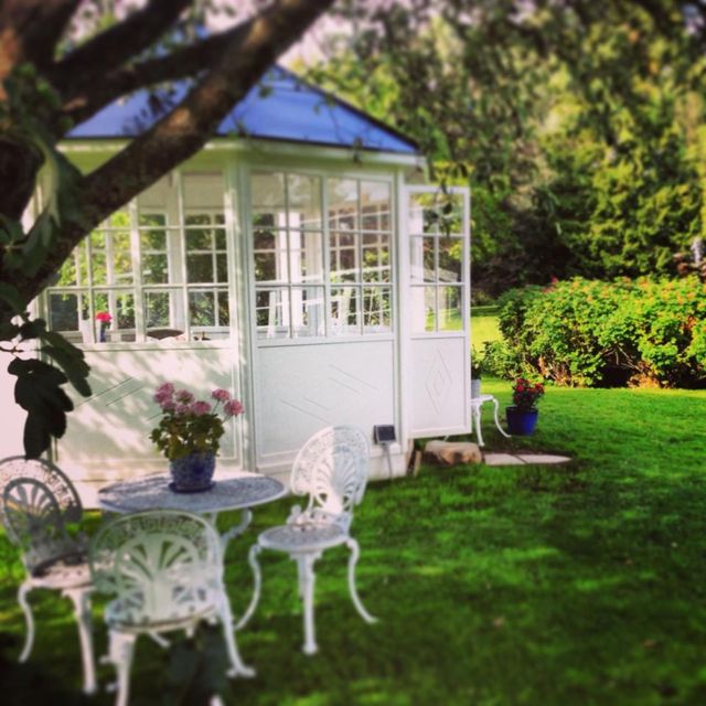 Gazebo and outdoor furniture