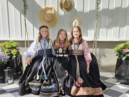 Spiseområde i flygelsalongen