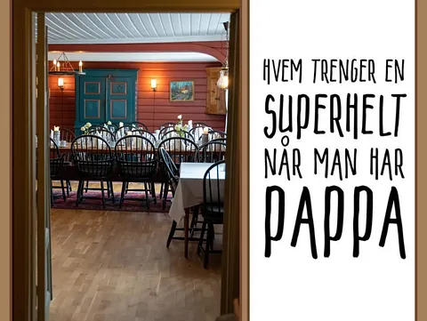 Spiseområde i flygelsalongen