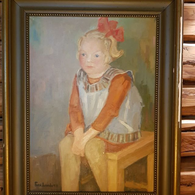 Painting of a little girl