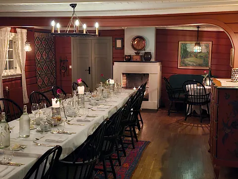 Spiseområde i flygelsalongen