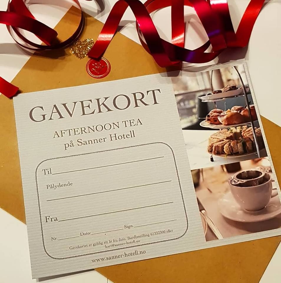 Gavekort Afternoon Tea